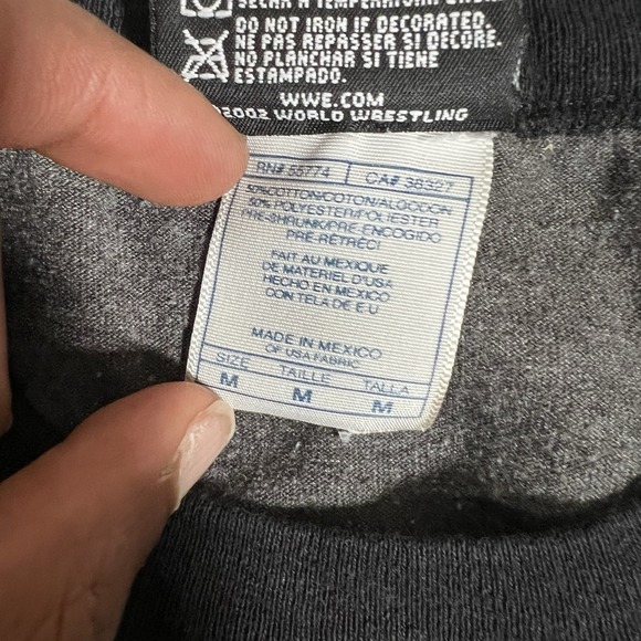 Vintage Y2K 2002 WWE Shirt Captain Charisma Christian Cage Double-Sided Medium - Picture 8 of 11